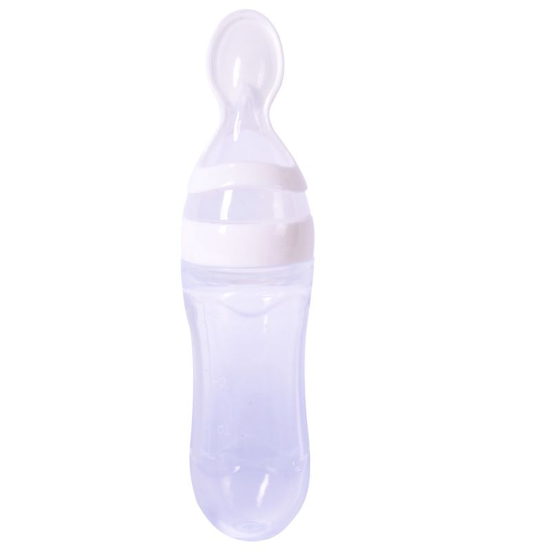 Biberon avec cuillère pour nouveau-né | EasyBottle™ - Bébés Floups