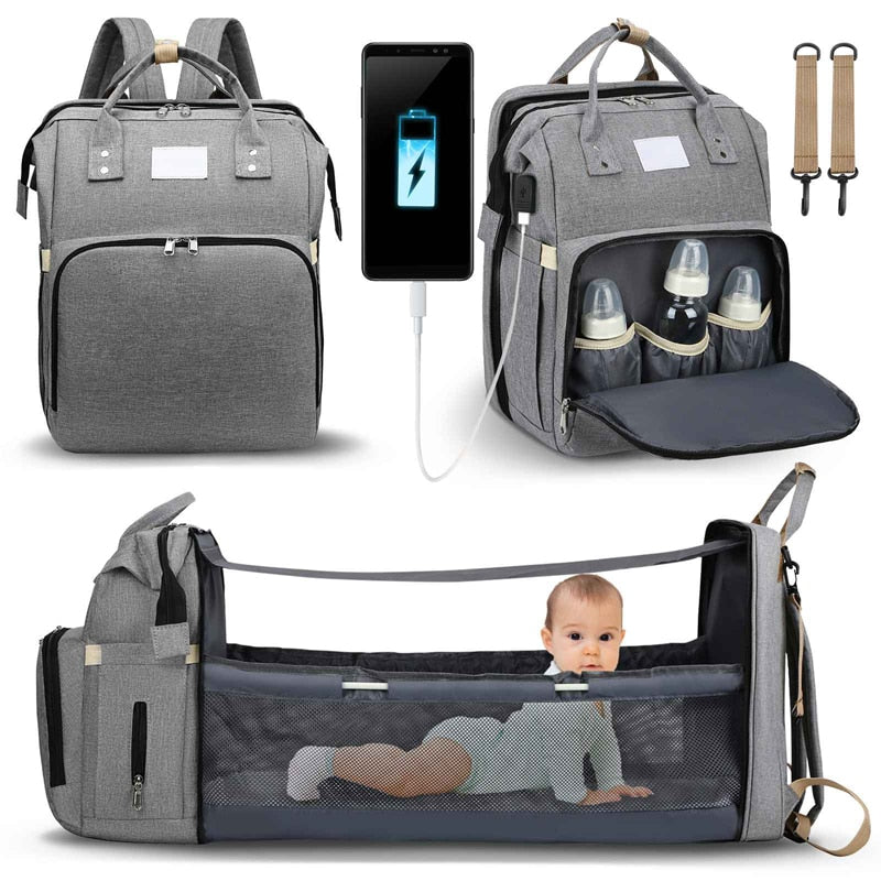 Sac à langer portatif | Berceau de voyage BabyNappy™ - Bébés Floups